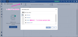 Cognos select a data source